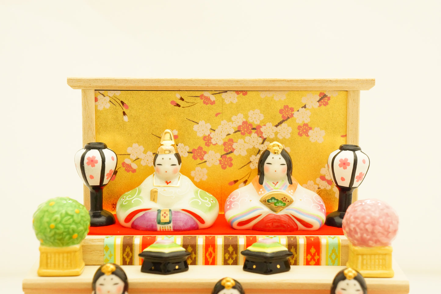 吉徳 弥生雛 収納三段飾り