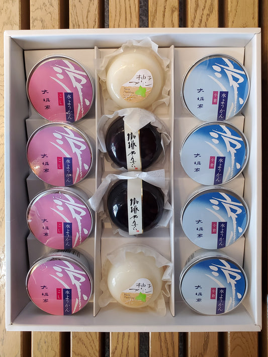 【季節限定】秋色庵大坂家 涼菓水羊羹お詰め合せ 12個入り