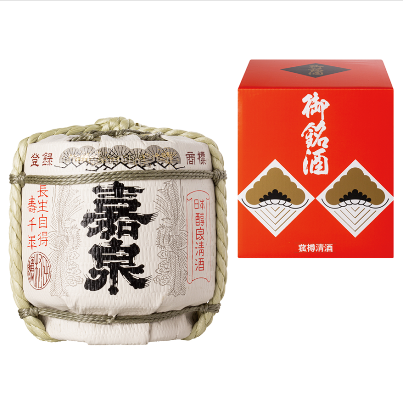 田村酒造場 嘉泉上撰菰冠壺樽300ml