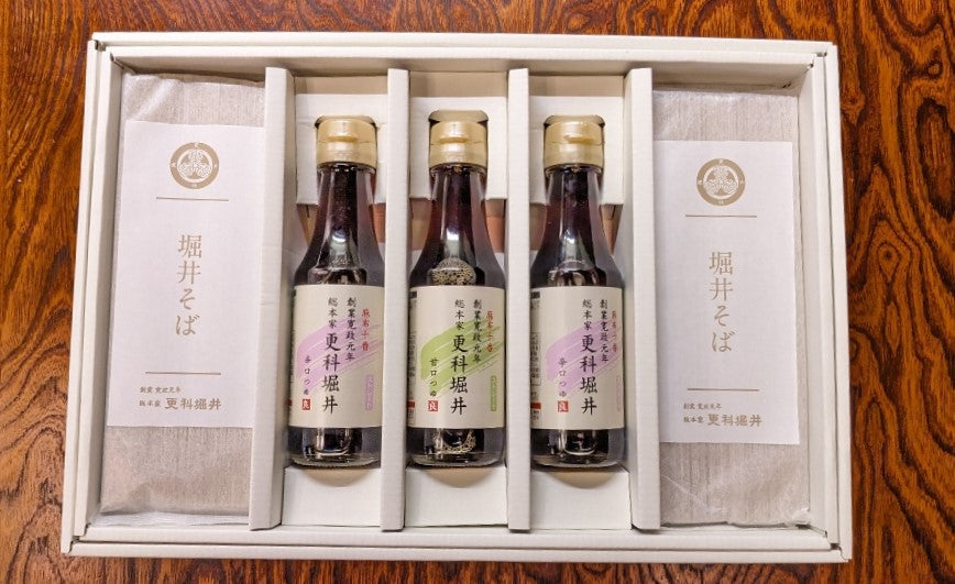 【一時販売停止】更科更科堀井 堀井そば詰合せ(そば6箱12人前、つゆ3本6人前)