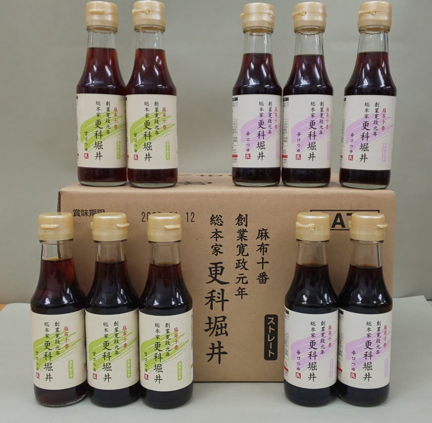 更科堀井 【ご家庭用】甘口・辛口つゆ 各15本/60人前
