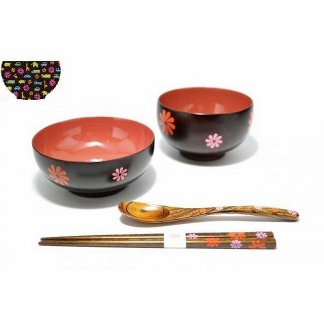 黒江屋 子供用 木製 漆塗 お箸 おはし おはな