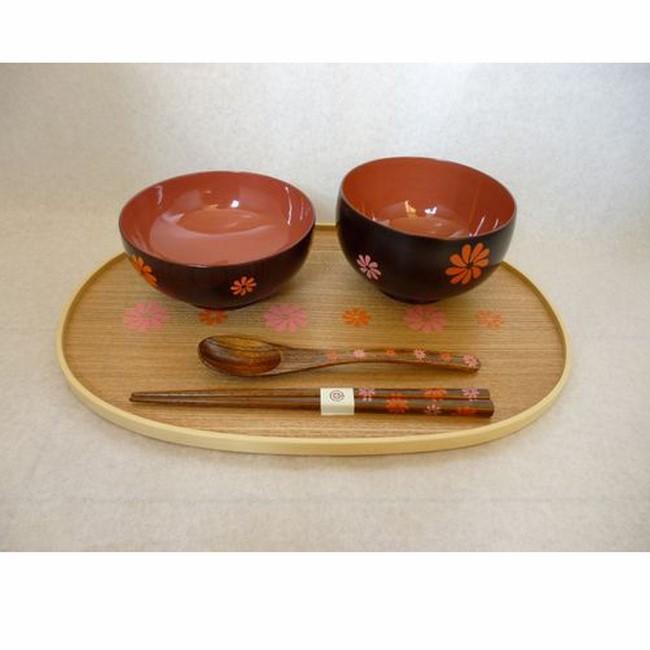 黒江屋 子供用 木製 漆塗 スプーン すぷーん おはな
