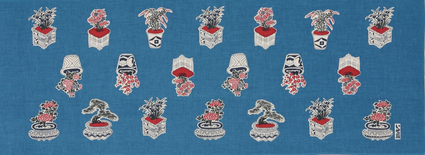 【完売御礼】いせ辰 日本手拭 盆栽