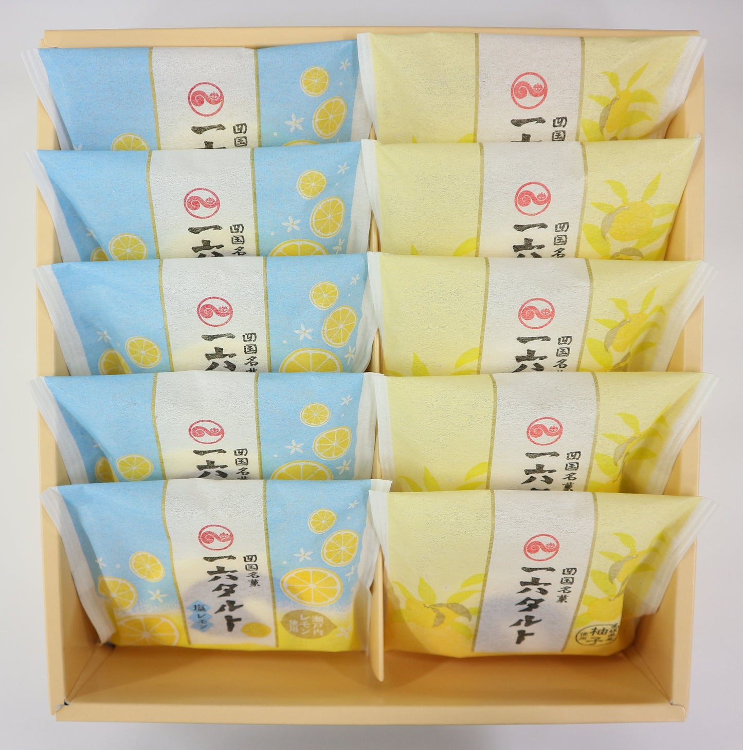 【期間限定 6〜8月下旬】一六本舗 ひと切れ一六タルト10個入「柚子・塩レモン」