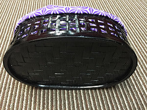 小田章 巾着 麻の葉(鼻緒:ブルー,イエロー,パープル)