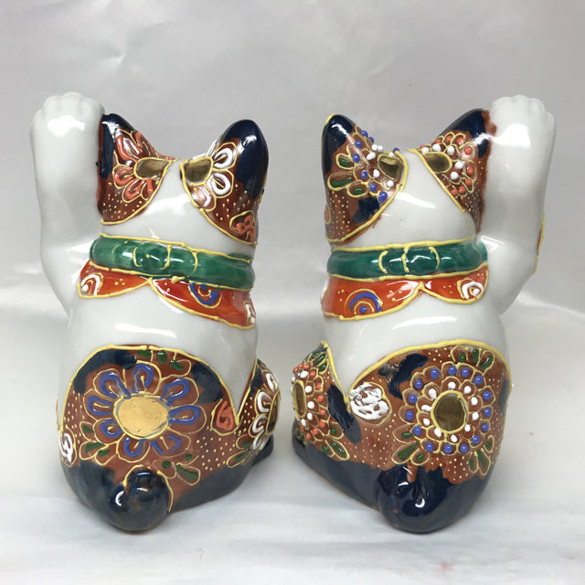 鏑木商舗 4号招き猫 赤盛ブチ