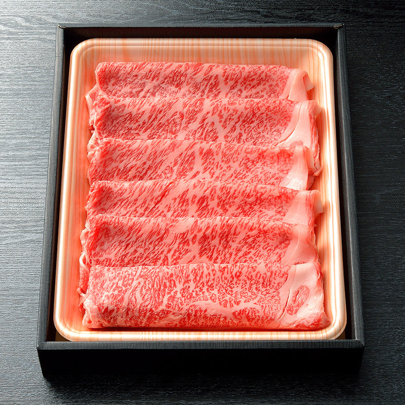 今朝 すき焼用 松阪牛5ロース肉2人前(360g)冷凍 黒化粧箱入り