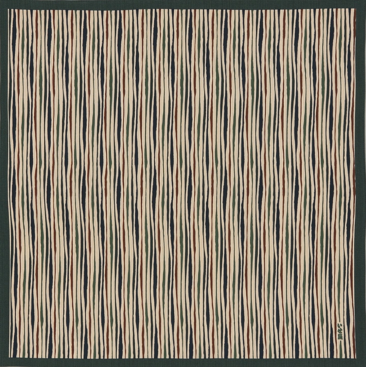 いせ辰 風呂敷 90cm幅 なだらか縞−グリーン