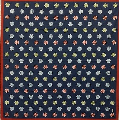 【在庫切れ】いせ辰 風呂敷 90cm幅 梅紺