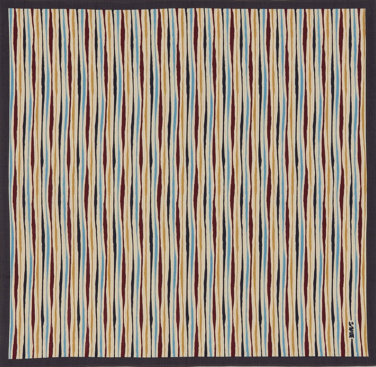 いせ辰 風呂敷 90cm幅 なだらか縞−ブルー