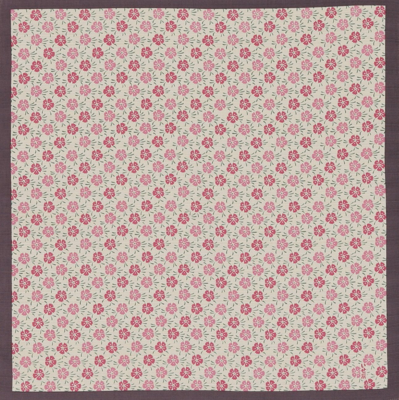 いせ辰 風呂敷 90cm幅 なでしこ-ピンク