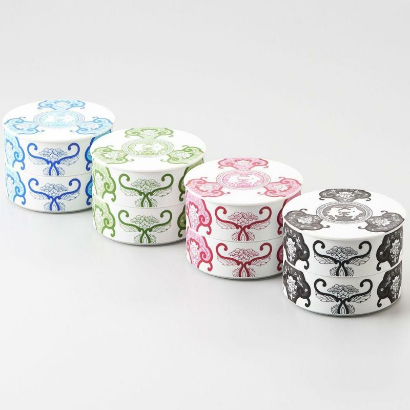 アリタポーセリンラボ JT古伊万里草花紋 二段重