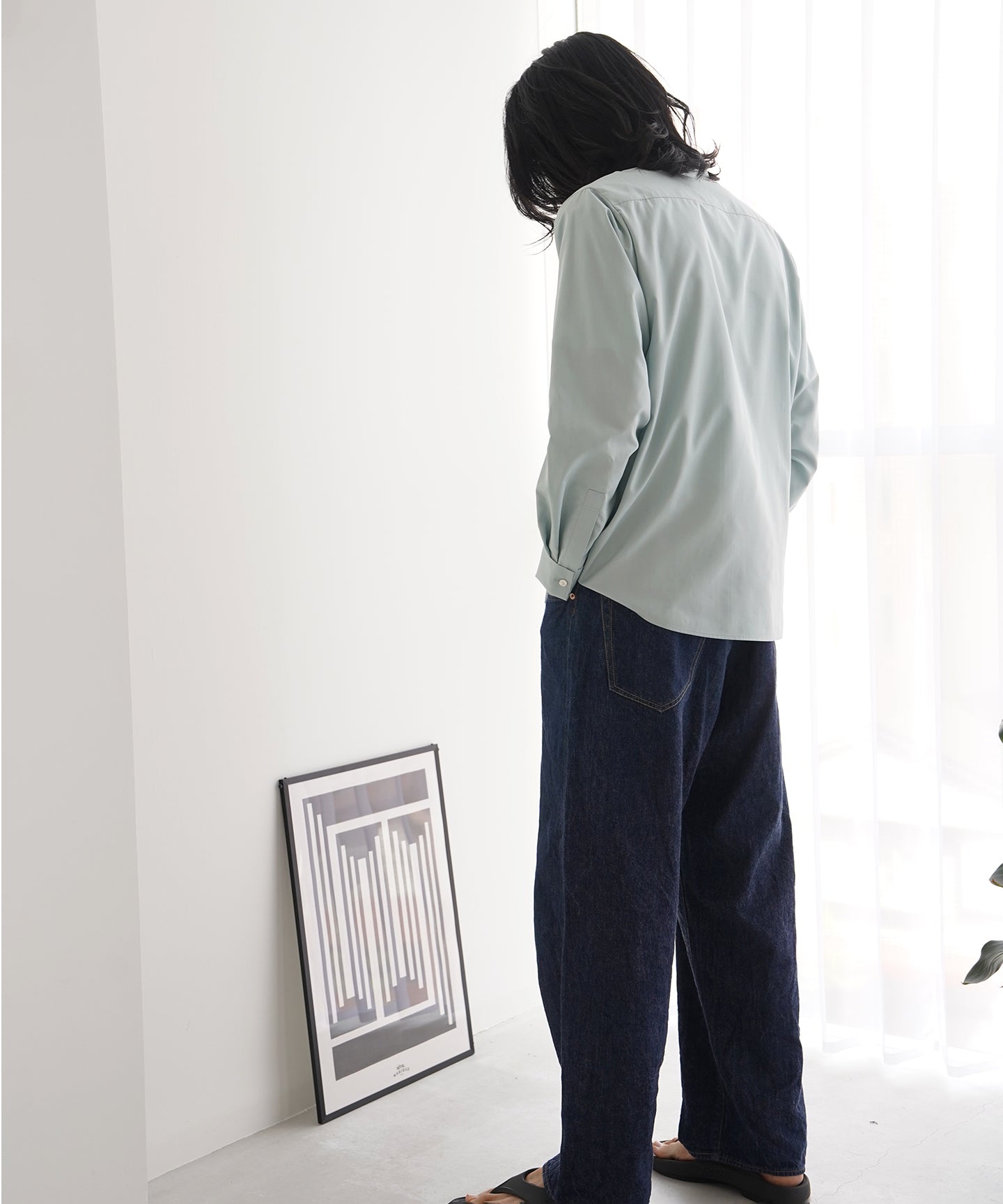 宮眞 KND-21001 kinudian オフィサーシャツ サックスブルー(SX)