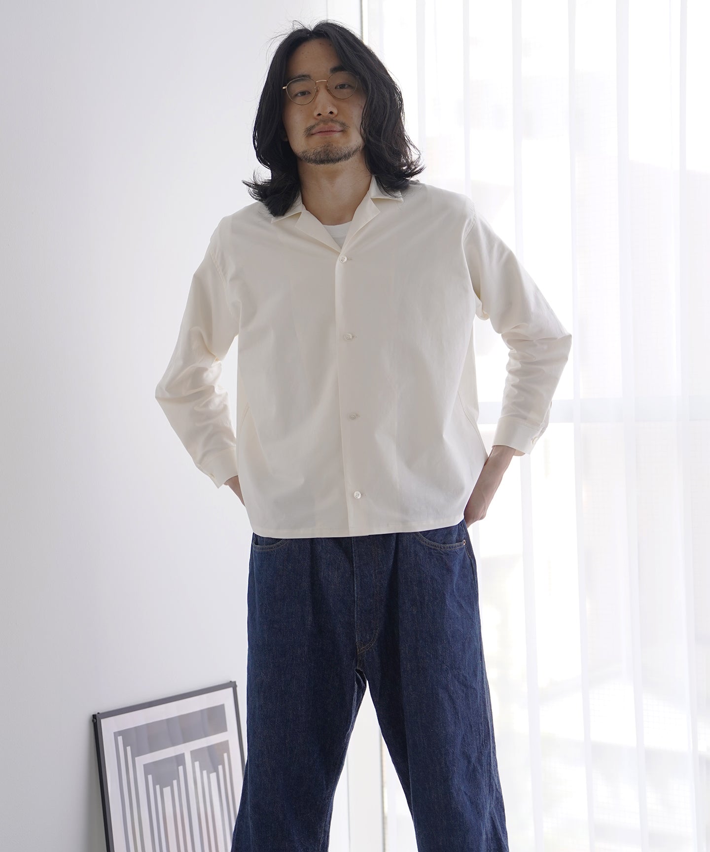 宮眞 KND-21002 kinudian パジャマシャツ ホワイト(WH)