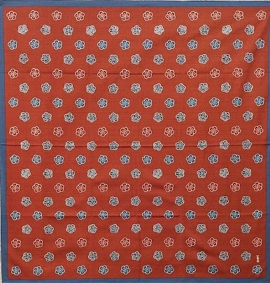 いせ辰 小風呂敷 50cm幅 梅エンジ