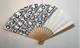 伊場仙 江戸扇子 №21 かまわぬ 紺