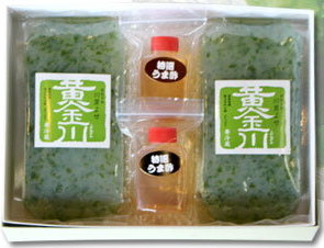 遠藤金川堂 黄金川(2袋)の詰め合わせ・うま酢付き(2ヶ) (高級珍味) (スイゼンジノリ)