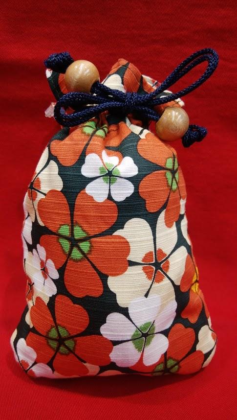 いせ辰 リバーシブル巾着(小)花