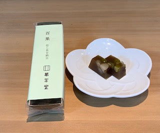 萬年堂本店　羊羹製　百果　焙じ茶甘納豆