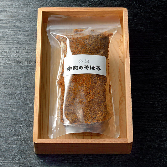 今朝 牛肉のそぼろ（佃煮）　大