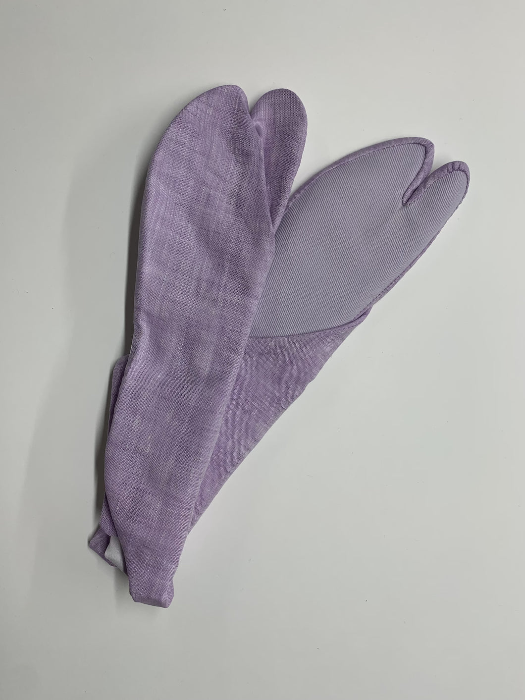 大野屋總本店 色麻足袋（4枚コハゼ）柳24.5　薄い紫