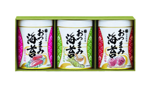 山本海苔店 おつまみ海苔3缶 （うめ・わさびごま・明太子）