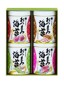 山本海苔店 おつまみ海苔4缶（うめ・わさびごま・明太子・おかか）